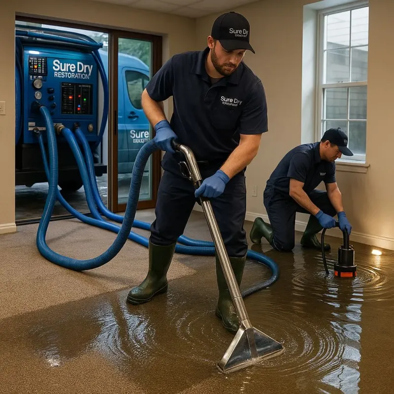 Water Extraction and Removal process in Woodland Beach, MI
